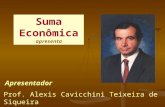 Apresentador Prof. Alexis Cavicchini Teixeira de Siqueira Suma Econômica apresenta.
