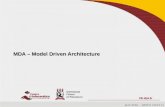 MDA – Model Driven Architecture Jean Elder – RARCS (2013-1)