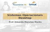 Faculdade de Tecnologia Senac Pelotas Pronatec Prof. Eduardo Maroñas Monks Sistemas Operacionais Desktop.