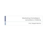 Marketing Estratégico conceitos e história Prof. Magali Martins.