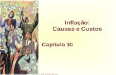 Inflação: Causas e Custos Capítulo 30. Harcourt, Inc. items and derived items copyright © 2001 by Harcourt, Inc. Inflação Inflação é o crescimento do.