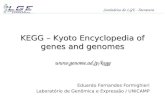 KEGG – Kyoto Encyclopedia of genes and genomes  Eduardo Fernandes Formighieri Laboratório de Genômica e Expressão / UNICAMP Seminários.