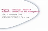 Urgency: Etiology, Related diseases/conditions and Management Prof. Dr Rogério de Fraga Coordenador Ambulatório de Disfunções Miccionais – CHC / UFPR.