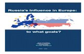 Russia’s Influence in Europe: to what goals ?