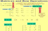 Matrices and Row Operations