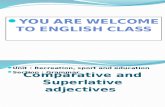 Comparative and Superlative Adjectives Lesson