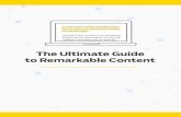 Ultimate Guide to Remarkable Content