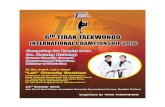 6th Tirak Taekwondo International Championship 2016