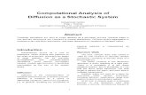 Computational Analysis of Diffusion as a Stochastic System