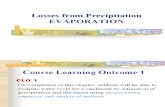 Unit 3 - Losses From Precipitation (Evaporation)