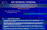Variables y Criterios de Un Programa Preventivo Para Universitarios Migrantes (1)