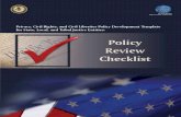 Policy Review Checklist