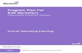 Program Plan for B2B Marketers Marketo