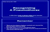 Recognizing Pneumothorax