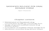 Modified Release Per Oral Dosage Form