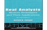 Real Analysis Modern Techniques