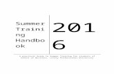 Summer Training Handbook 2016
