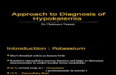 Approach to Diagnosis of Hypokalemia