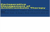 Perioperative Management of Anticoagulation