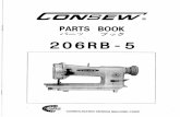 Consew 206RB-5 Parts Book