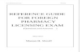 Manan Shroff Reference Guide for Foreign Pharmacy Licensing Exam 2014 2015