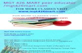 MGT 426 MART Peer Educator-mgt426mart.com