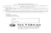 IIT JEE (Advanced) Full Syllabus Test 1 (Paper 1)