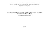 Management Methods and Techniques ( Smbd i)