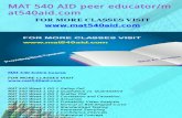 MAT 540 AID Peer Educator-mat540aid.com