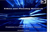 Francesco Lo Piccolo, Huw Thomas-Ethics and Planning Research (2009)
