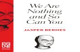 Jasper Bernes We Are Nothing and So Can You