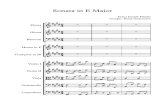 Sonata in E Major - Full Score