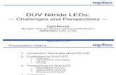 DUV Nitride LEDs - Challenges and Perspectives