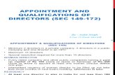 Appointment and Qualification Director