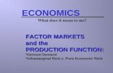 Factor Market and Production Market
