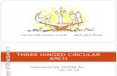 Three Hinged Circular Arch