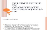 Dileme Etice În Organizații Internationale