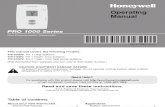 Honeywell - Pro1000 User Manual