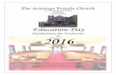 Jennings Temple CME Church Graduation 2016