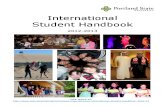 PSU International Student Handbook 2012-13