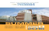 East LA College - 10.1 2016 Summer - Schedule