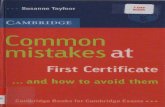 Cambridge Common Mistakes