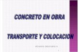 Concreto en Obra - Transporte y Colocacion -Atc