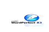 WordPerfect X3 Manual