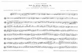 Dubois - Mazurka (With Piano Part)