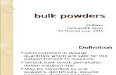 Bulk Powders 2015