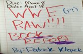 Patrick Klepek's WWE Raw Book Report