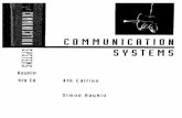 Communication Systems by Simon Haykin