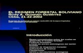 Regimen Forestal Boliviano