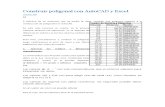 Construir Poligonal Con AutoCAD y Excel